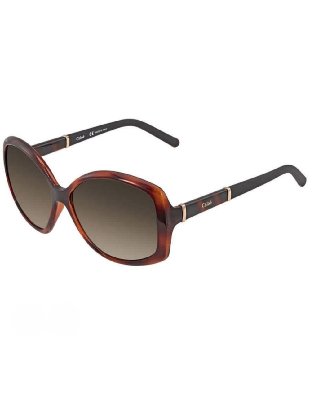Chloé NEW Tortoise Brown Gradient Oversized Sunglasses CE663S 58 mm